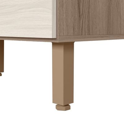Armario Aereo Balcao Pia 120 Cm Mdf Kali Carvalho Toq Bianco