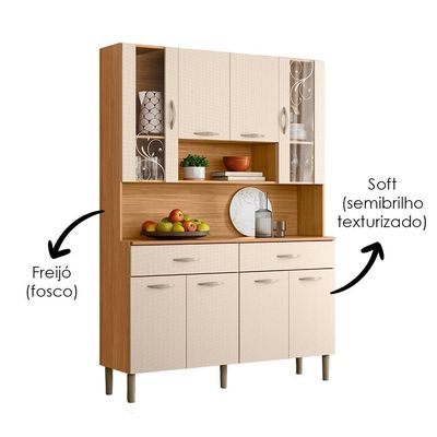 Kit Cozinha 8p 2g 122 Cm Golden Freijo Soft Ktp Freijo Soft