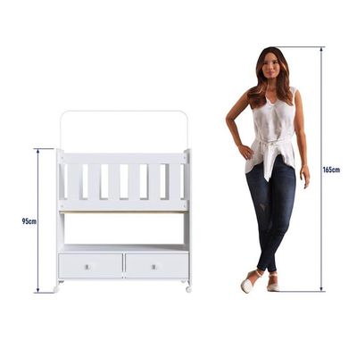 Mini Berço Moisés 2 Gavetas Certificado By 510 Branco