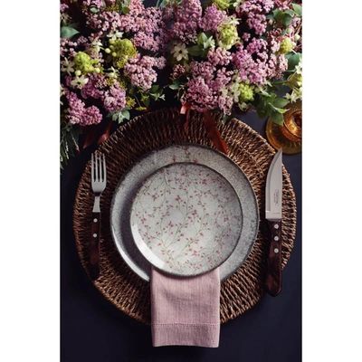 Prato Raso Tramontina Floralis Porcelana Decorada 25cm Avulso Mesa Posta
