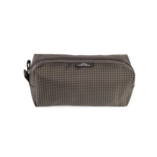 Necessaire Feminina Quadriculada Marrom U / Marrom