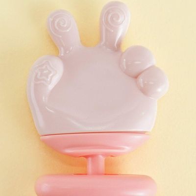 Mordedor Mãozinha De Silicone Para Bebê 12x7,5cm Rosa