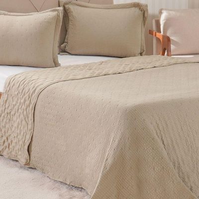 Kit Colcha Queen Santorini New 240x260cm Linho