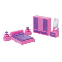 Kit Quarto Sala E Cozinha Mini Judy Home - Samba Toys