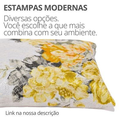 Peso De Porta Decorativo Almofada 1kg Estampa Provence Gold