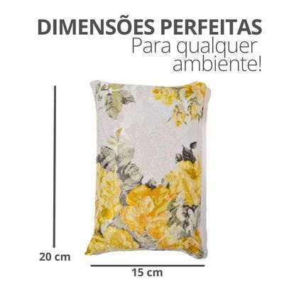 Peso De Porta Decorativo Almofada 1kg Estampa Provence Gold