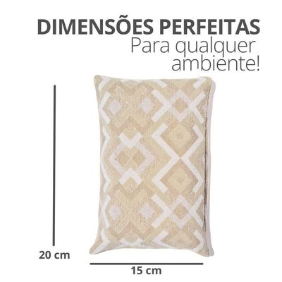 Peso De Porta Decorativo Almofada 1kg Areia Geométrica