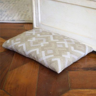 Peso De Porta Decorativo Almofada 1kg Areia Geométrica