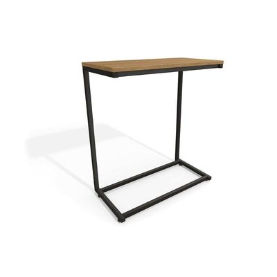 Mesa Lateral p/ Sala Industrial LI025 de Apoio Notebook Canela/Branco - Kappesberg