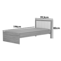 Mini Cama Infantil Manu Branco/Amendoa - Peroba