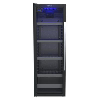 Cervejeira Venax 209L Blue Light Preto Porta Invertida 220v
