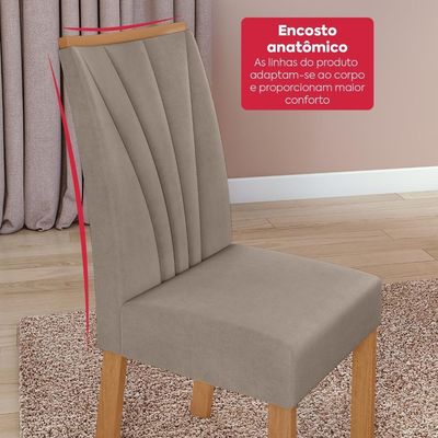 Conjunto Sala De Jantar Mesa Easy Pop Tampo Mdf  4 Cadeiras