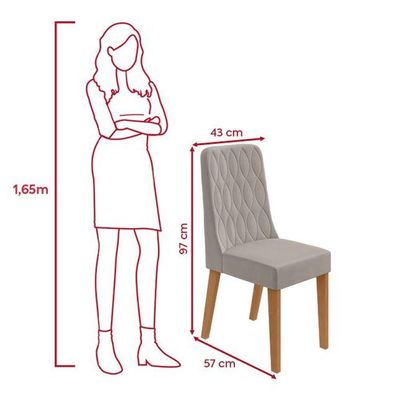 Conjunto Sala De Jantar Mesa Easy Pop 120x80cm 4 Cadeiras.