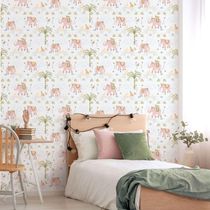 Papel De Parede Enzo Elefante Rosa 285-1