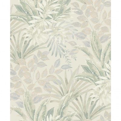 Papel De Parede Time Folhagem Verde Tj3206