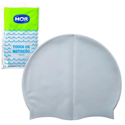Touca De Natação Silicone Prata