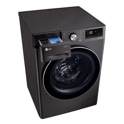 Lava e Seca LG Smart VC2 14kg Black Inox com Inteligência Artificial AI DD CV9014BC2A 220V