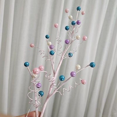 Haste Pascoa Ovo Perolado Colorido Rococo 53cm