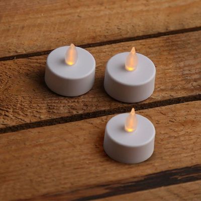 5 Mini Vela De Led Taschibra Decorativa Kit 3 Peças 3000k