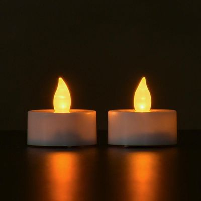 5 Mini Vela De Led Taschibra Decorativa Kit 3 Peças 3000k
