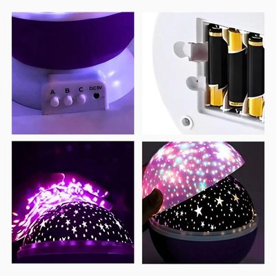 Luminária Projetor Estrelas 360º Abajur Star Master Transforme Seus Sonhos Em Um Céu Estrelado