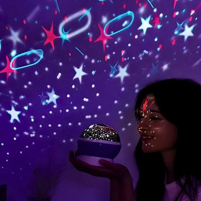Luminária Projetor Estrelas 360º Abajur Star Master Transforme Seus Sonhos Em Um Céu Estrelado