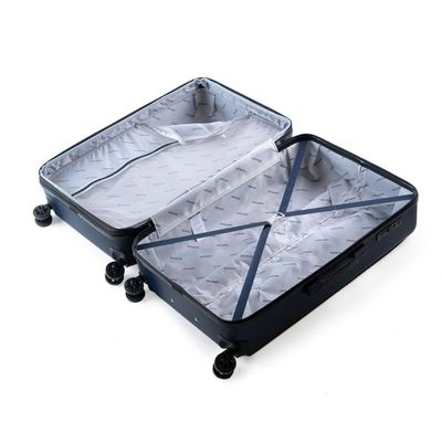 Mala de Viagem Grande 32Kg ABS 4 Rodas Turquia II Azul Marinho G / Azul escuro