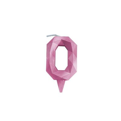 Vela De Aniversário Diamante Rosa Modelo ?