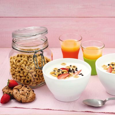 Pote De Vidro Quadrado Hermético 500ml Fido Bormioli