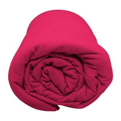 Lençol Com Elástico Solteiro Portallar Malha 100% Algodão Liso Linha Casa Vermelho Fita