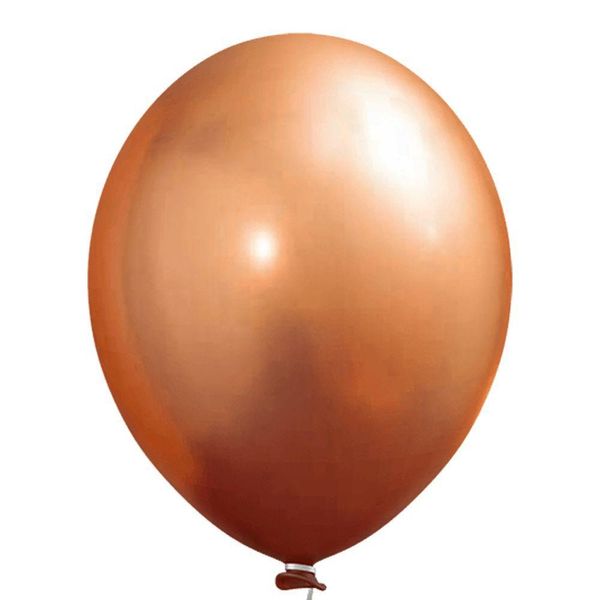 Balão Cromado Alumínio Bronze - 9 Polegadas - 25 Unidades