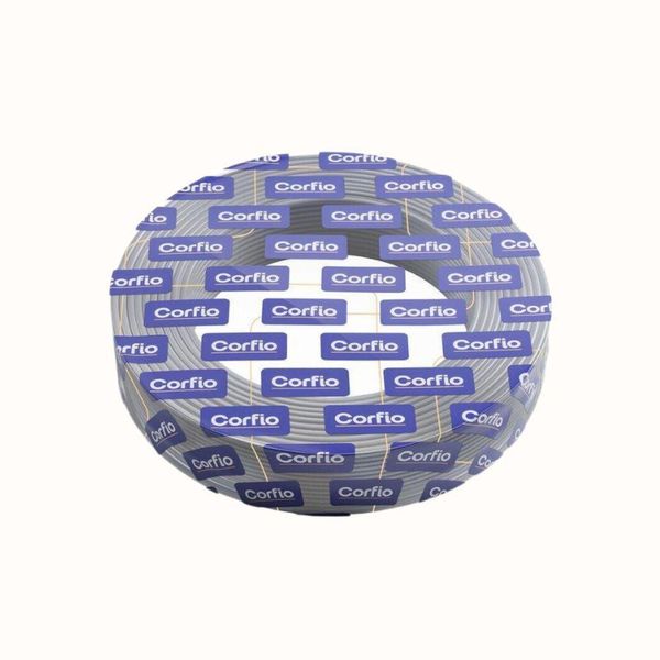 Rolo Com 100m De Cabo De Cobre 750v 1,5mm² Cinza - Corfio