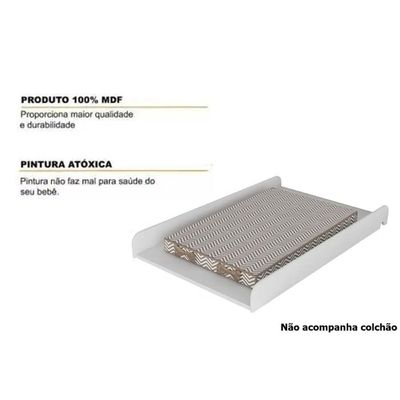 Multiuso de Quarto Bebê Trocador Infantil 711 Branco - Peroba