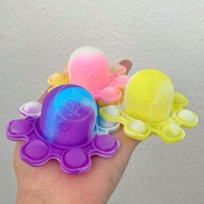 Chaveiro Polvo Reversível Pop It Anti Stress Silicone