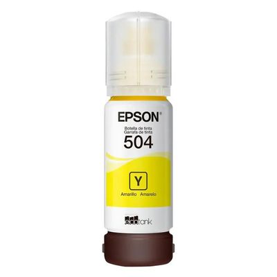Refil Tanque Tinta EPSON T504 Amarelo - T504422-BR