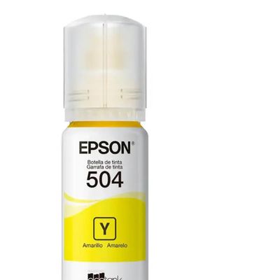 Refil Tanque Tinta EPSON T504 Amarelo - T504422-BR
