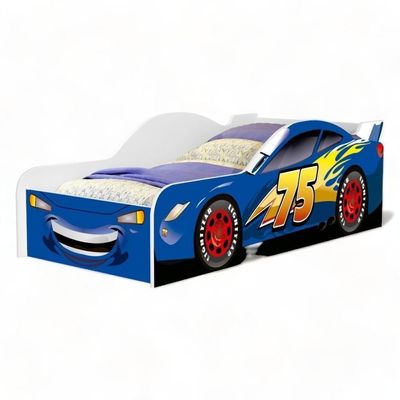 Cama Solteiro Carro Blue Com Colchão Cambel