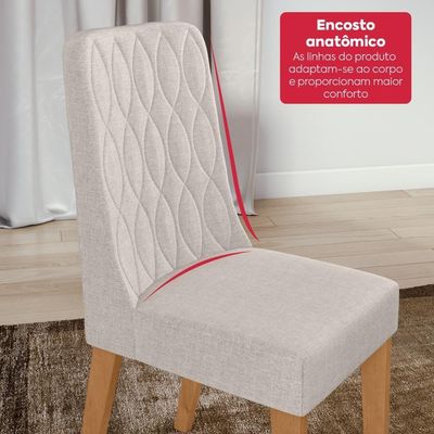 Conjunto Sala De Jantar Mesa Easy Pop 120x80 cm 4 Cadeiras.