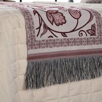 Kit Cobertor Peseira Grécia 5 Peças Queen 60% Algodão 40% Poliéster Jacquard Cor:vinho