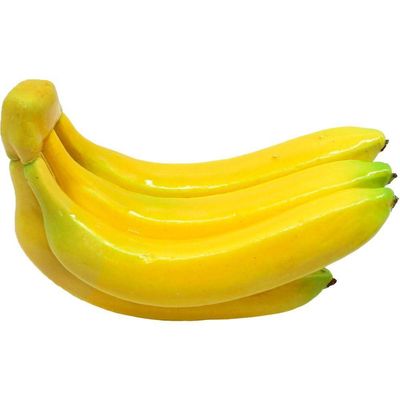 Kit 3 Maço Com 5 Bananas Em Isopor Enfeite Fruta Artificial