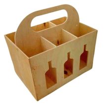 Porta Garrafa Mdf 6 Lugares Suporte Cerveja