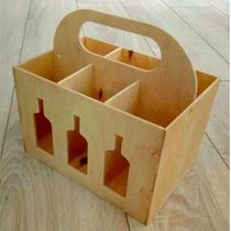 Porta Garrafa Mdf 6 Lugares Suporte Cerveja