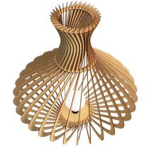 Luminária De Chão Tribal - Mdf Cru