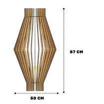 Luminária De Chão Acrópole Mdf Luminária MDF Cru