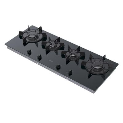 Cooktop a Gas Linear 4 Bocas Venax Arena Preto