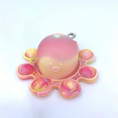 Chaveiro Polvo Reversível Pop It Anti Stress Silicone