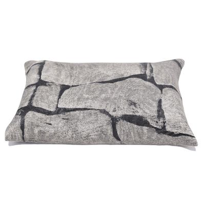 Peso De Porta Decorativo Almofada 1kg Estampa Muro De Pedras