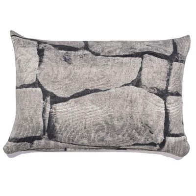 Peso De Porta Decorativo Almofada 1kg Estampa Muro De Pedras