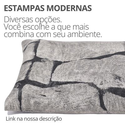 Peso De Porta Decorativo Almofada 1kg Estampa Muro De Pedras