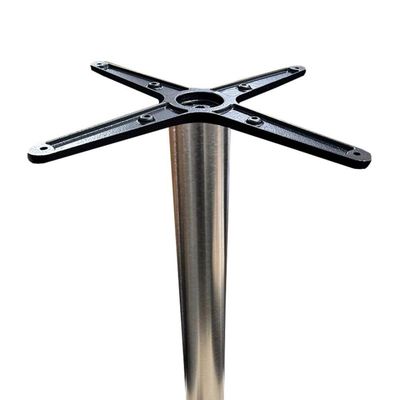 Base De Mesa De Jantar Redonda Pisa Beta Bistrô Fratini 106 Cm (altura) Aço Inox Disco Redondo